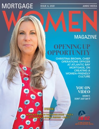 July & August cover of Mortgage Women Magazine