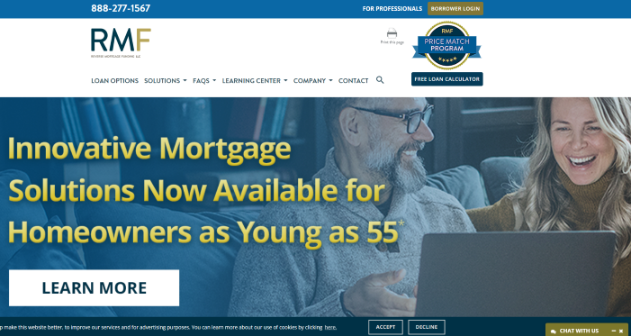 Reverse Mortgage Funding website