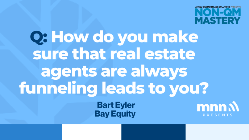 How do you make sure that real estate agents are always funneling leads to you?